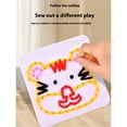 thumbnail image 2 of Xingzhi 6pcs/set Children S Sewing Kit Creative Thread Boards For Learning And Play Interactive Educational Christmas, 2 of 6