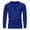 Blue, variant on QBGSAY T-Shirt Men's Long Sleeve T Shirt Solid Color V Neck T Shirt Sports Casual Men's Top Minimalist And Versatile