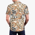 thumbnail image 6 of Wukai Floral Paisley Men’s Polo Shirts,Quick-Dry Athletic Shirt,Classic Fit Shirts-X-Large, 6 of 8