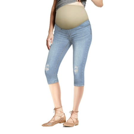 

Super Comfy Stretch Women s Skinny Maternity Capri