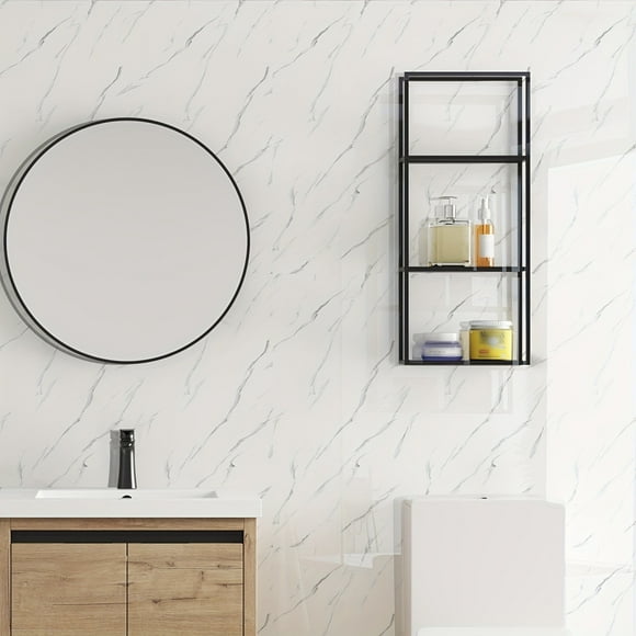 Marble Wallpaper Mural, Abstract Golden Art Background, Peel And Stick Wall Decal For Living Room, Bedroom, Kitchen, Waterproof And Removable