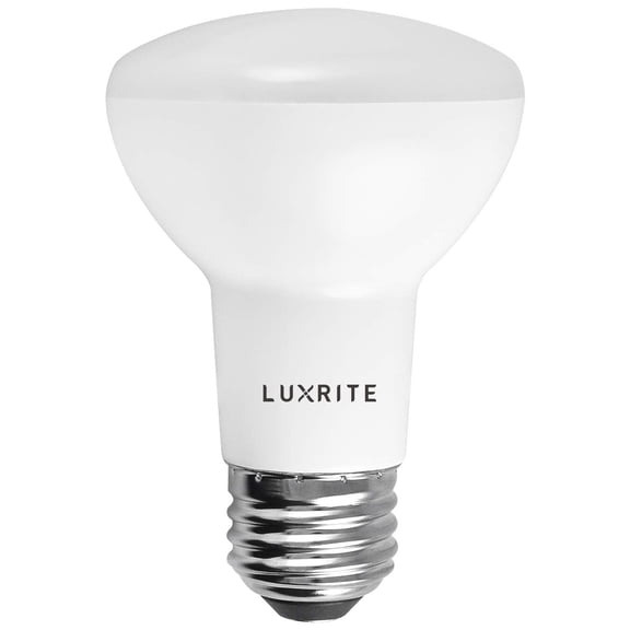 Luxrite BR20 LED Flood Light Bulb, 6.5W=45W, 2700K Warm White, 460 Lumens, Dimmable, UL Listed, E26 Base 1-Pack