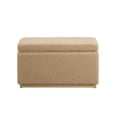 thumbnail image 5 of Linon Elta Rectangle Storage Ottoman, Tan, 5 of 12