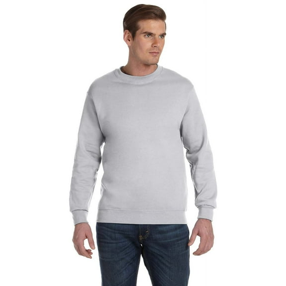 The Gildan Adult DryBlend 90 oz, 50/50 Fleece Crew - ASH GREY - 2XL
