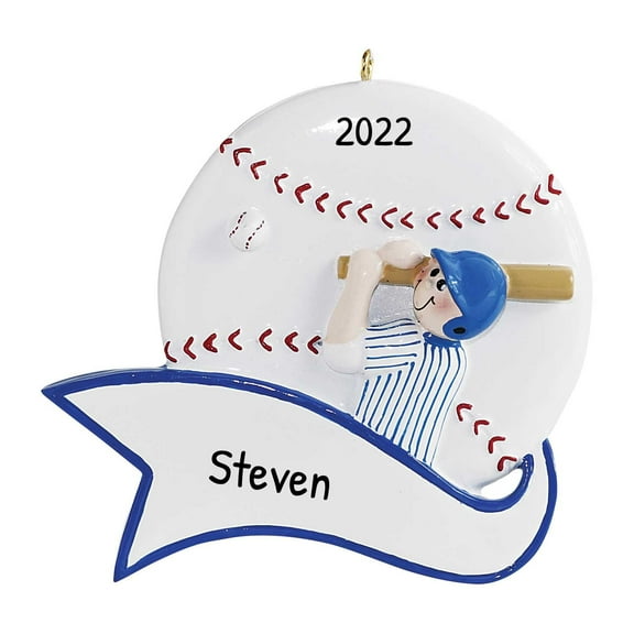 Personalized Baseball Ornament 2024-Custom Baseball Players for Batting Giant Ball Sports Ornaments