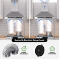 thumbnail image 6 of BRANO | 36" 900 CFM Convertible Wall-Mounted Range Hood — Voice & Gesture Control — Includes Carbon Filter and LED Lights, 6 of 8