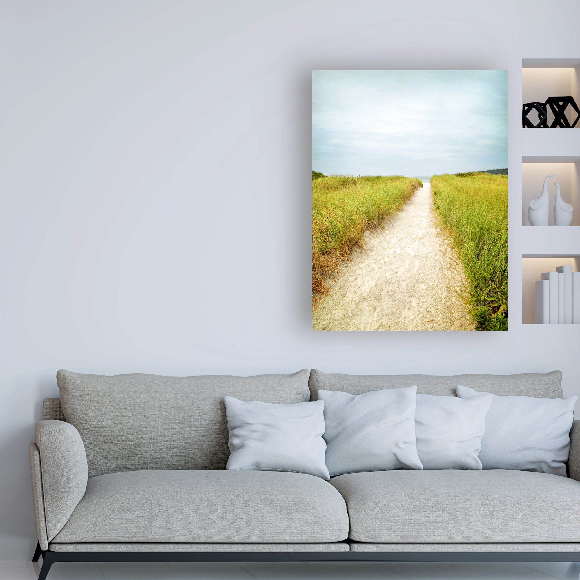 Trademark Fine Art 'Beach Trail' Canvas Art by Brooke T. Ryan