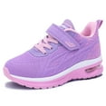 thumbnail image 3 of AOV Kids Shoes for Boys Girls Children Tennis Sports Athletic School Running Sneakers (PinkPurple Size 5 Child), 3 of 5