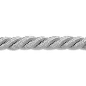 Expo International Charlotte Twisted Cord Trim, 20 yd/3/16, Light Gray