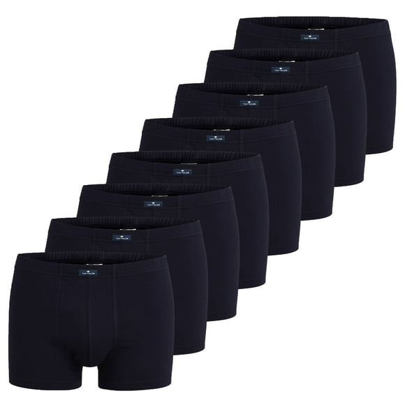 TOM TAILOR Men Shorts, Pack de 8 - X-LASTIC, Boxer, Pantalones, Algodón Stretch Azul XL (X-Large)