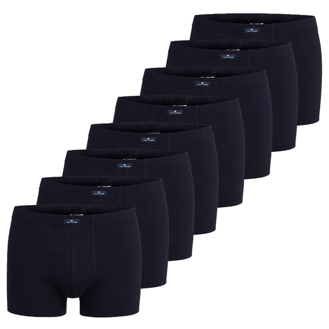 TOM TAILOR Men Shorts, Pack de 8 - X-LASTIC, Boxer, Pantalones, Algodón Stretch Azul XL (X-Large)