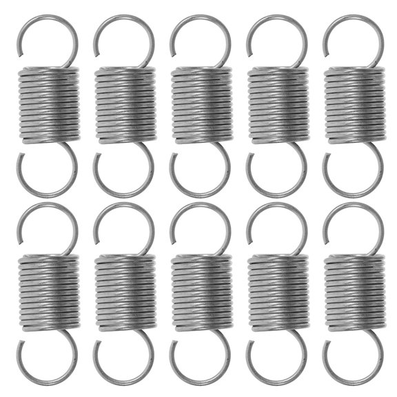 ROSENICE 10-Pack Small Tension Springs Stainless Steel Replacement Springs for Maintenance 1.60 x 0.50 x 0.50 cm