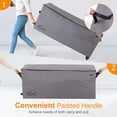 thumbnail image 4 of Bolsa de almacenamiento con ruedas para cojines NettyPro, gris, 4 of 7