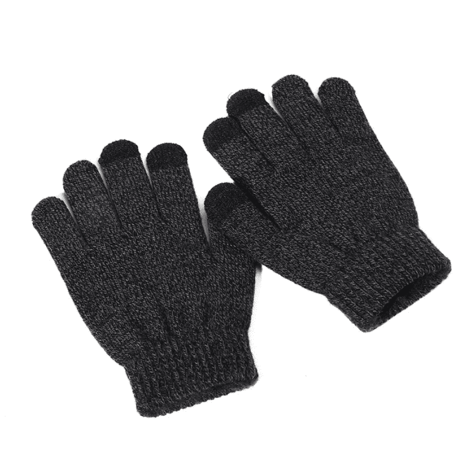 LONGRV 1 Pair Kids Unisex Knit Texting Gloves Winter Gloves,Fits 610