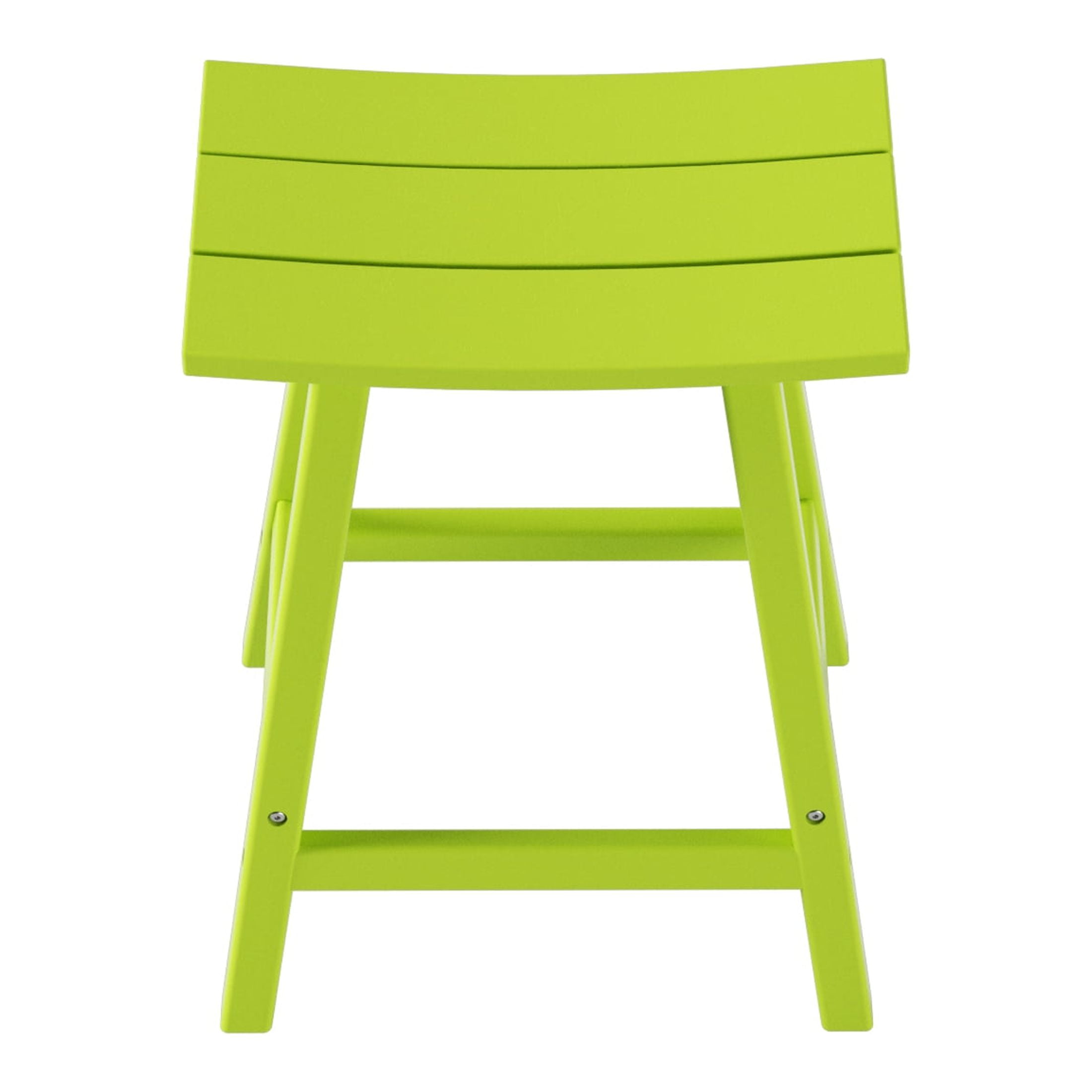 GARDEN 24" Inches Adirondack Plastic Outdoor Bar Stools for Patio, Lime
