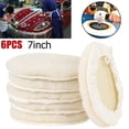 thumbnail image 2 of 6Pcs 7inch Car Lambs Wool Bonnet Buffing Wheel Pad Buffer Polishing Polisher Pad, 2 of 9