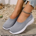 thumbnail image 2 of YLYL Women's Woven Orthopedic Shoes Breathable Comfortable Slip on Work Walking Sneakers with Arch Support, 2 of 9