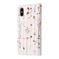 thumbnail image 3 of Dteck Leather Wallet Case for iPhone XS Max Stylish Flower Floral Butterfly Pattern,Kickstand Card Slots Handstrap Folding Shockproof Durable Case for Girls Women For iPhone XS Max,B, 3 of 7