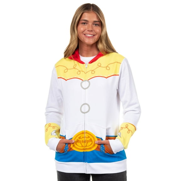 Disney Toy Story Women's I Am Jessie Junior's Costume Zip Up Hoodie