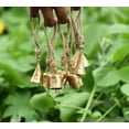 thumbnail image 3 of Vivanta Wind Chime Bells, pack of 10 – Handmade Tin Cow Bells for Crafts & Christmas Décor – Rustic Gold Vintage Hanging Ornaments, 3 of 8