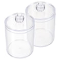 thumbnail image 4 of 2 Pièces 2-en-1 Tampons en Coton Acrylique Boîte de Rangement Transparente Coton-Tige Boîte de Rangement, 4 of 7