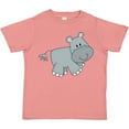 thumbnail image 3 of Inktastic Cute Smiling Baby Hippo Boys or Girls Toddler T-Shirt, 3 of 5