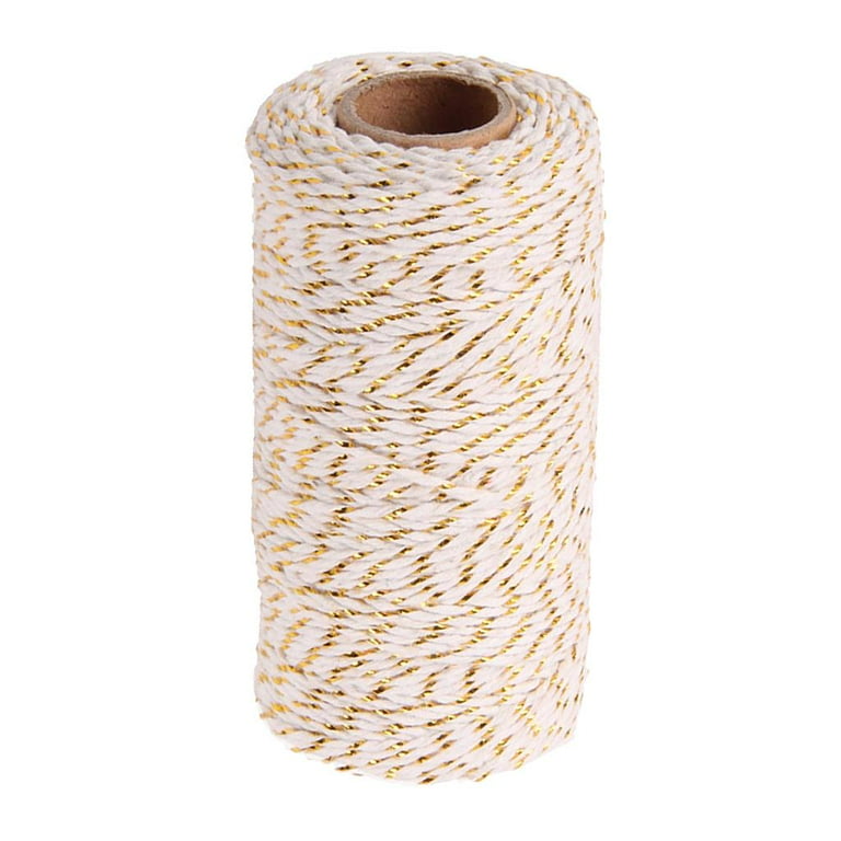 WEPSEN 328ft 2ply Jute Rope Twine Natural Jute Twine Arts Crafts Gift Twine  Durable Packing String 