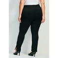 thumbnail image 2 of Avenue Women's Plus Size Eva Split Detail Ponte Pant, 2 of 2