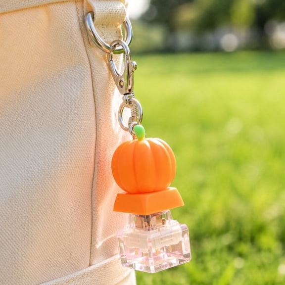 Pressable Cute Animal Fruit Keychain, Fidget Toys Keychain with Mini Keycap Design, Stress Relief Pendant for Keys Bags and Backpack