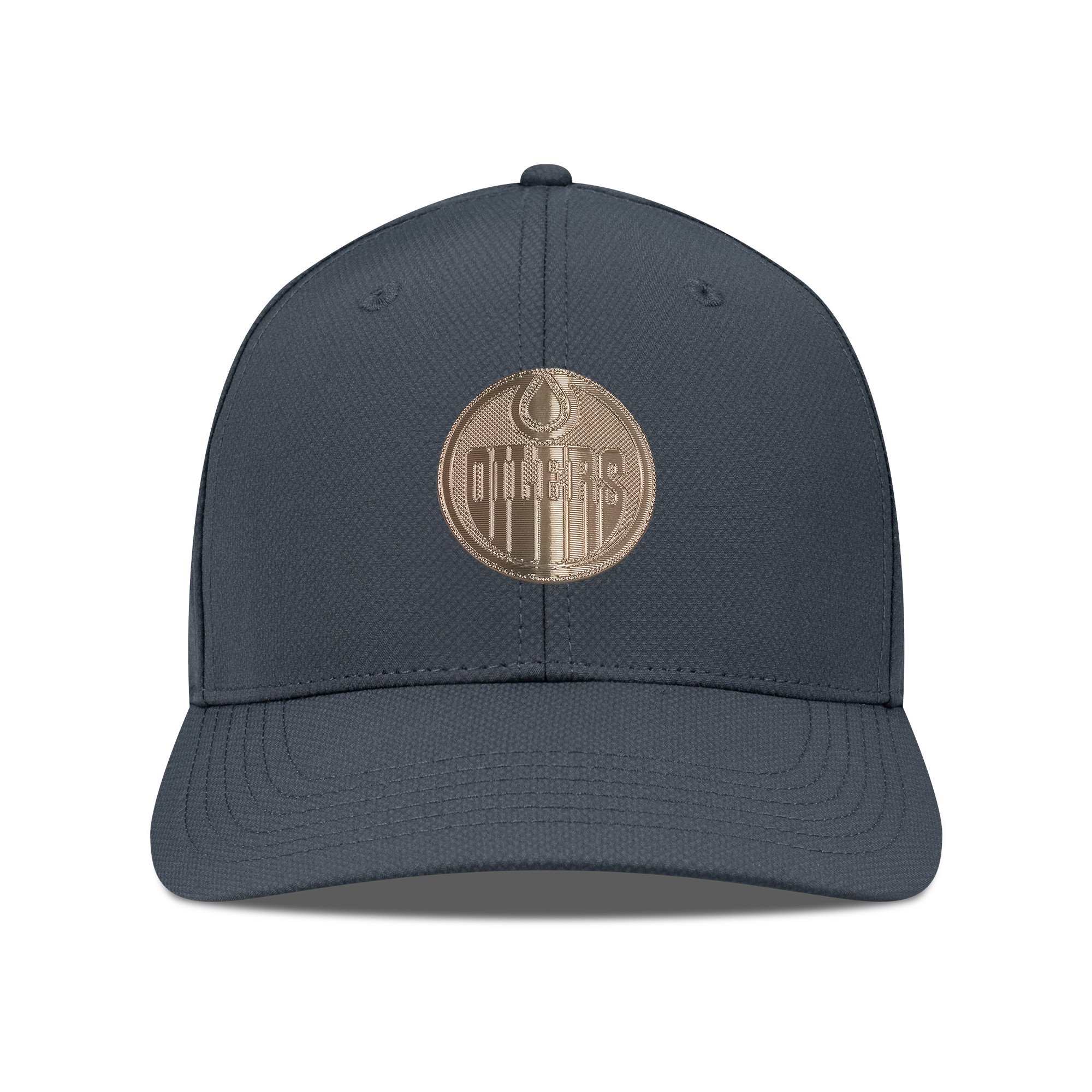 Men's Levelwear Charcoal Edmonton Oilers Rise Copper Insignia Flex Hat