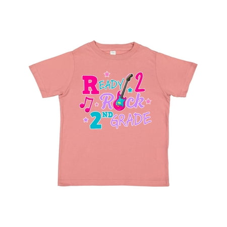 

Inktastic Back to School Ready 2 Rock 2nd Grade Gift Toddler Toddler Girl T-Shirt