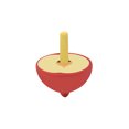 thumbnail image 1 of WREESH Children's Color Rotating Fruit Top Manual Wooden Kindergarten Toy Top, 1 of 1