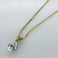 thumbnail image 3 of Silverstar Gems 2Ct Pear Cut Cubic Zirconia Solitaire 14K Yellow Gold Finish Pendant Necklace, 3 of 4