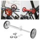 thumbnail image 4 of Bicicleta plegable Ruedas es, ruedas de transporte de bicicleta plegadas Rodillo de extensión Rack trasero de carga Varilla plateado Soledad Ruedas fáciles de bicicleta, 4 of 10