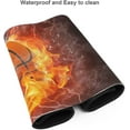 thumbnail image 6 of Large Mouse Pad 3D Fire Basketball Extended Gaming Mouse Pad with Stitched Edges Laptop Computer Keyboard Mouse Mat Desk Pad for Work Game Office Home, 6 of 6