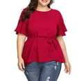 thumbnail image 2 of T-shirt à Manches Courtes à Manches Longues et Manches Longues pour Femmes, 2 of 4