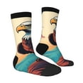 thumbnail image 4 of Yiaed Cartoon Iceberg Bald Eagle Print Great elasticity Crew Socks Sports socks for Men and Women, 4 of 5