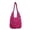Hot Pink, variant on XINXIAOO Woven Hollow Out Tote Bag, Spacious Handbag for Beach & Everyday Use