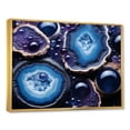 thumbnail image 3 of Designart "Geode Volcano with Blue Stones" Oversized Landscapes Framed Wall Art - Traditional Blue Stone Geode Entryway Framed Wall Art Print, 3 of 7