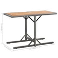 thumbnail image 4 of vidaXL Garden Table Anthracite Poly Rattan and Solid Acacia Wood, 4 of 4