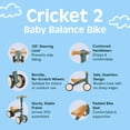 thumbnail image 3 of Bicicleta Balance Retrospec Cricket Baby Walker de 12 a 24 meses, 3 of 7