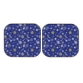 thumbnail image 7 of Balery 2 Piece Golden Snowflakes Royal Blue Car Windshield Sun Shade|Foldable Front Windshield Shade for Car Front Window for Most Sedans SUV Truck-Medium, 7 of 7