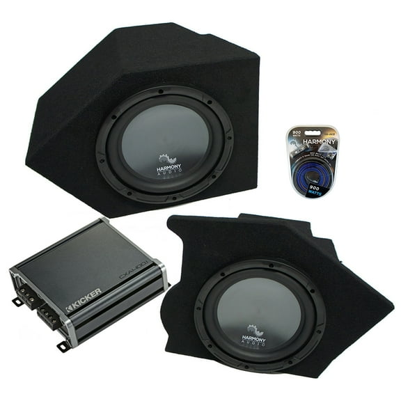1993-2002 Chevy Camaro Coupe Rear Pocket Harmony R104 Dual 10" Sub Box & CXA4001