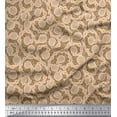 thumbnail image 1 of Soimoi Poly Georgette Fabric Artistic Leaves Print Fabric by Yard 42 Inch Wide, 1 of 5