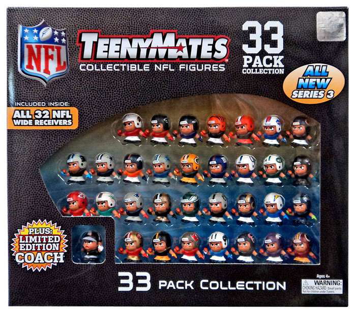 Nfl Teenymates Series 3 Wide Receivers Boxed 33 Piece Mini Figure Set
