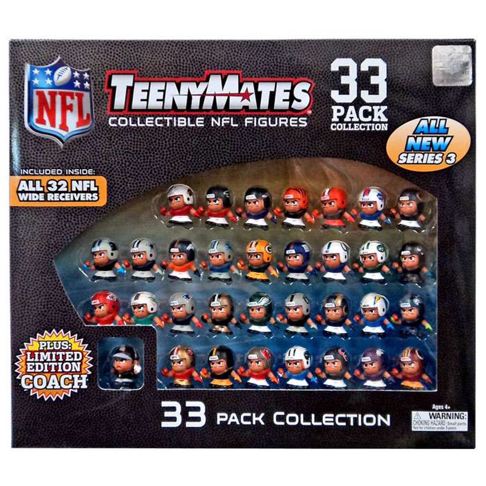 NFL TeenyMates Series 3 Wide Receivers Boxed 33 Piece Mini Figure Set