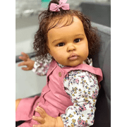 22inch Reborn Baby Dolls Black Girls Lifelike Babies boy That Look Real Eyes Open Realistic Toddler