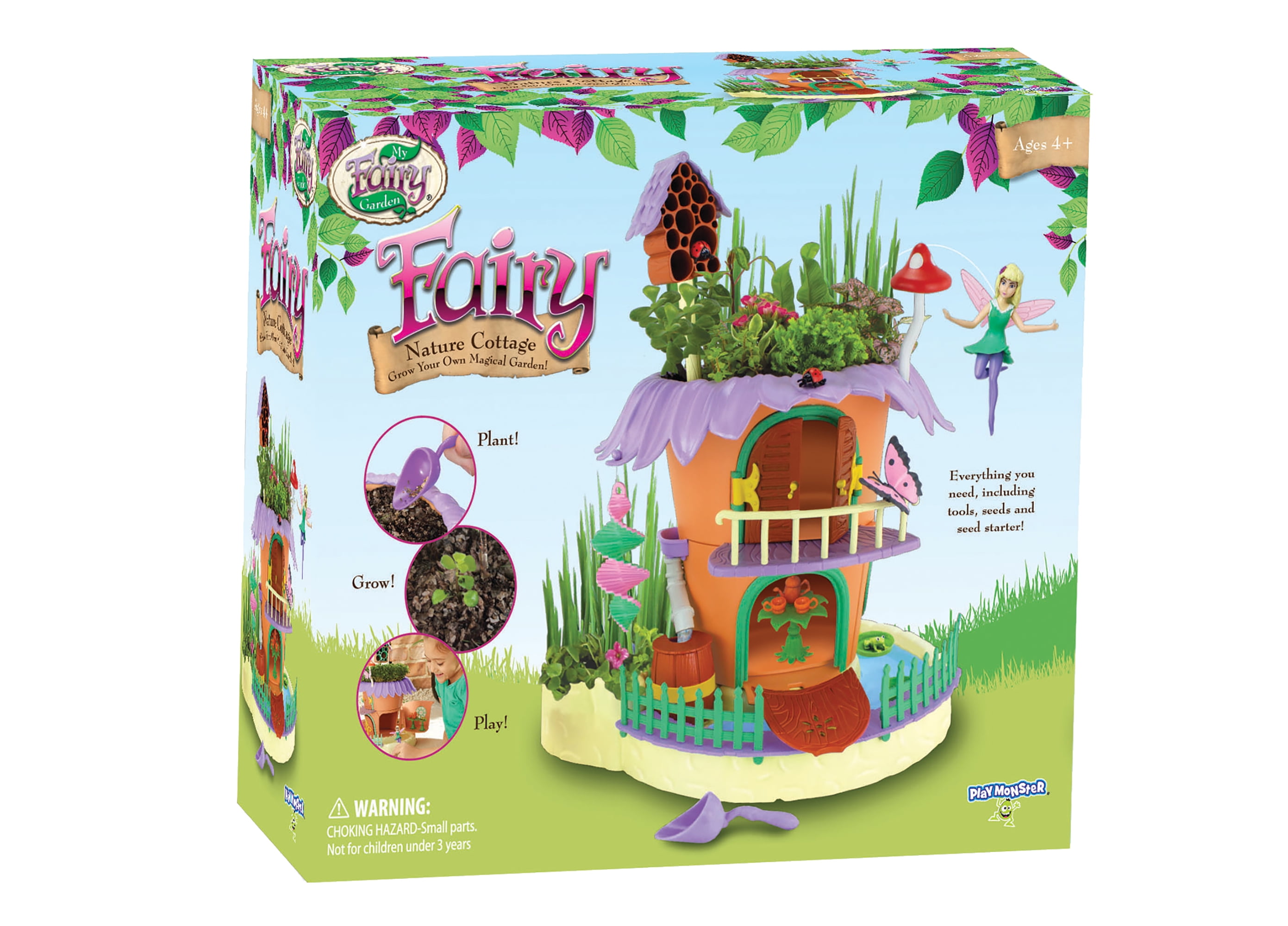 NEW My Fairy Garden Tree Hollow Girls Magical Garden Playset cottage pond kids 
