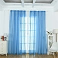 thumbnail image 5 of Aooww Twinkle Star Room Curtains,1 Panels Nursery Sheer Curtains,Rod Pocket Panels Drapes Window Treatment for Bedroom Livingroom-39.37 in 脳 78.74 in, 5 of 6