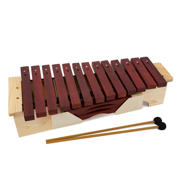 Xylophone Bebe Instrument de Musique Enfant 1 an Plus en Bois Jouets  Musicaux Glockenspiel avec 2 Baguette Xylophone 8 Clés Xylophones  Professionnel